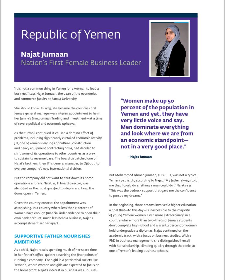 An international award was won by Dr. Najat Jamaan, one of the 20 most important businesswomen in the world